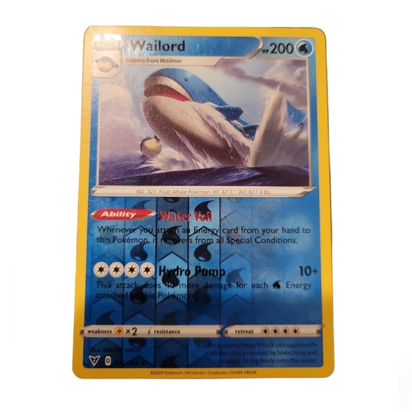 Pokemon Other - Pokemon Vivid Voltage Wailord Reverse Holo 032/185